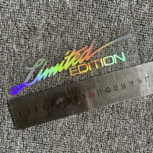 Limited Edition Vinyl Decal Sticker - Holographic Laser Rainbow