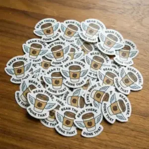 Print and Die Cut 1x1 Inch Sticker